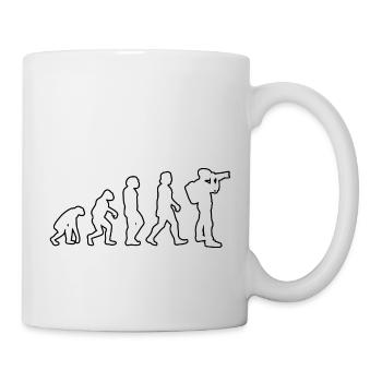 Photographers Evolution Camera Funny Photography - Mug - white - Right