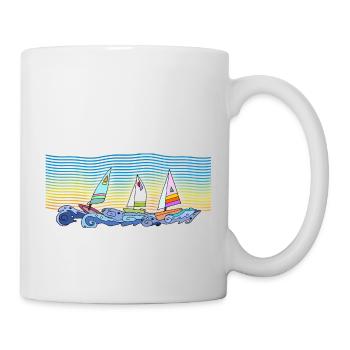 Segelboote - Tasse - Weiß - Rechts