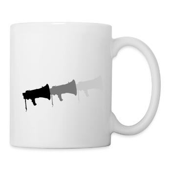 Logo Megafon Symbole de propagande - Mug blanc - blanc - Droite