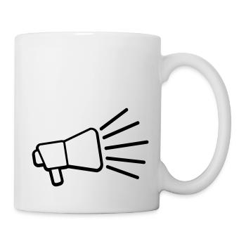 Icône Mégaphone Loud Speech - Mug blanc - blanc - Droite
