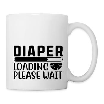 Diaper Loading Please Wait - Tasse - Weiß - Rechts