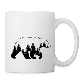 Bear & Trees - Mug - white - Right
