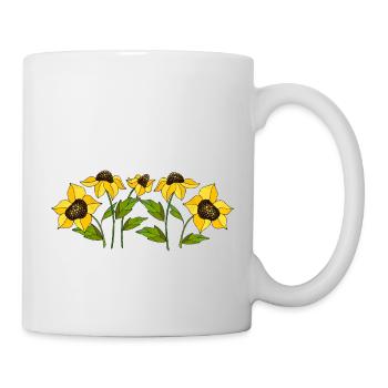 Fleur - Mug blanc - blanc - Droite