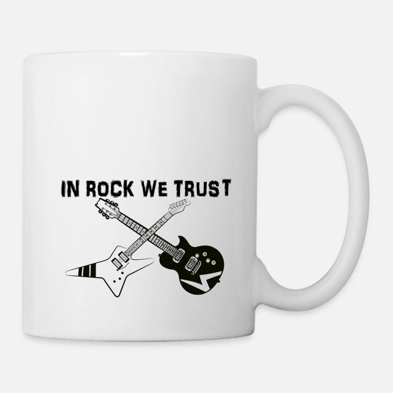 In Rock vertrauen wir - Tasse - Weiß