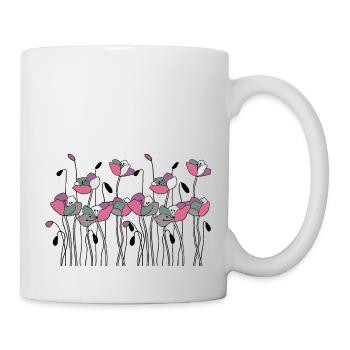 Fleur - Mug blanc - blanc - Droite