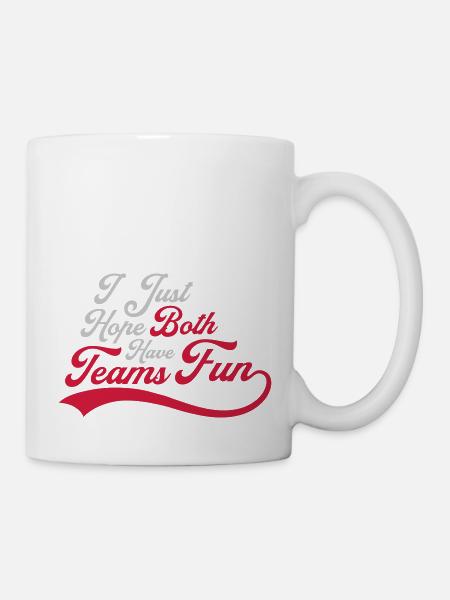 Both Teams Have Fun - Tasse - Weiß