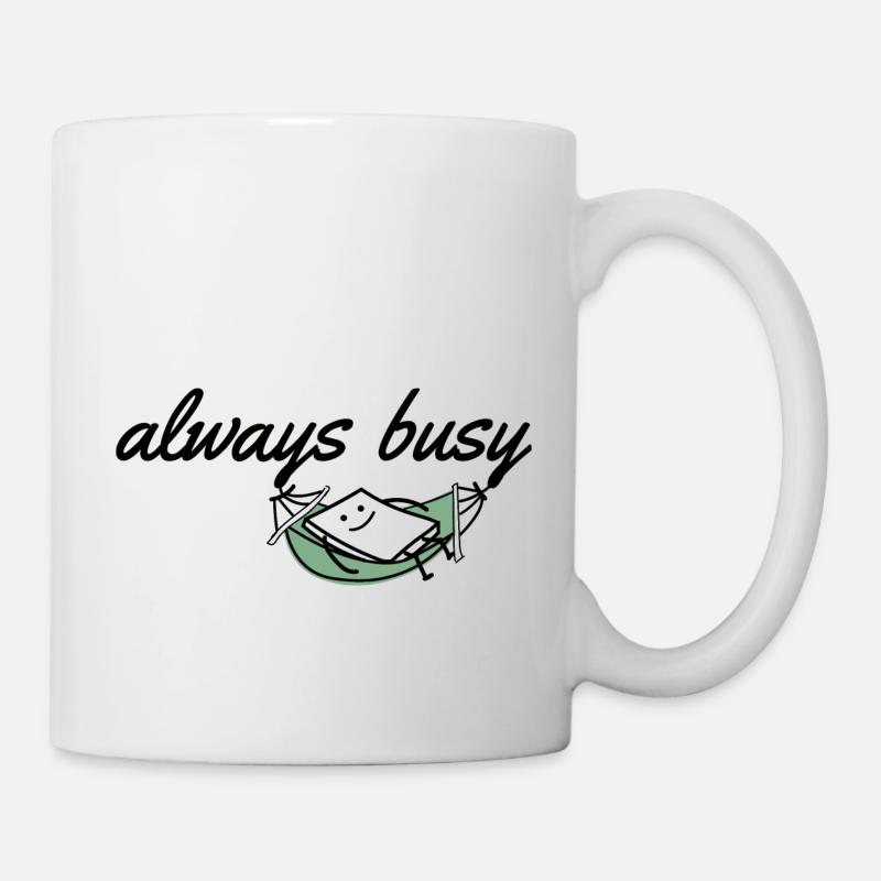toujours occupé - Mug blanc - blanc