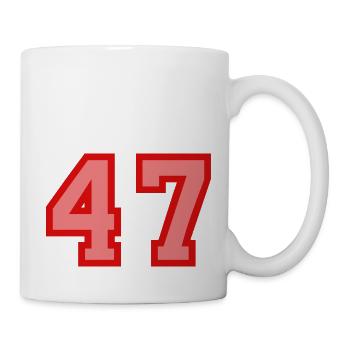 Cool Retro Retrostyle Jersey Number Back Number - Mug - white - Right