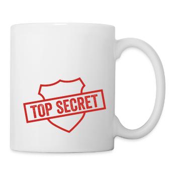 Streng geheim - Tasse - Weiß - Rechts