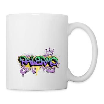 Palermo Italien Stadt Graffiti Spray Sprayer - Tasse - Weiß - Rechts