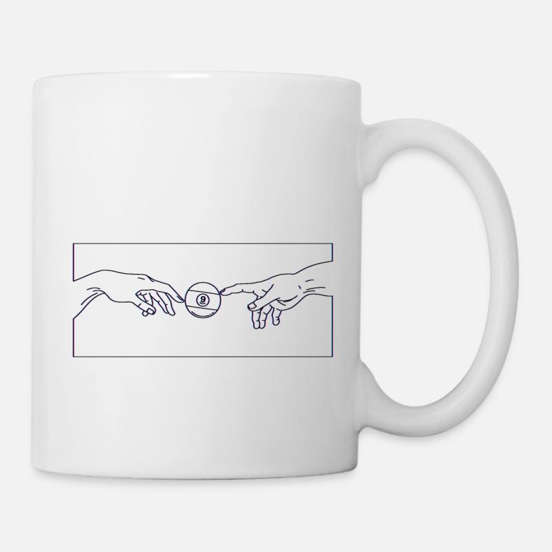 la création de 9 boules - Mug blanc - blanc
