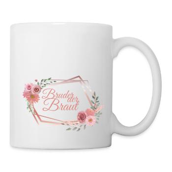 Bruder der Braut hochzeit jga - Tasse - Weiß - Rechts