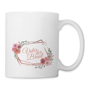 Vater Der Braut Heirat Bräutigam Hochzeitsgeschenk - Tasse - Weiß - Rechts