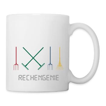 garten schrebergarten erntezeit gartenarbeit - Tasse - Weiß - Rechts