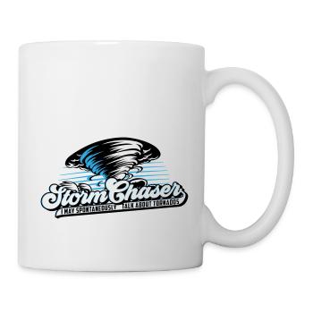 Farben änderbar | Sturm Jäger Tornados Wetter - Tasse - Weiß - Rechts