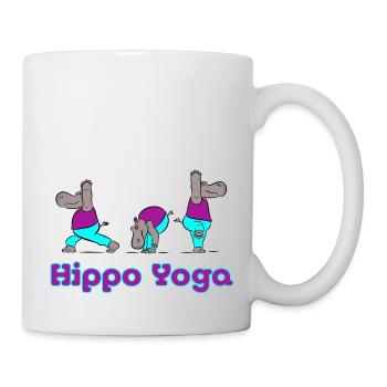 Hippo Yoga - Tasse - Weiß - Rechts