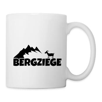 Bergziege Lustig Wandern Erzgebirge - Tasse - Weiß - Rechts