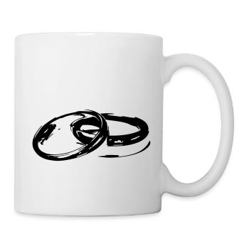 Golden Wedding Wedding Marriage Engagement Bride - Mug - white - Right