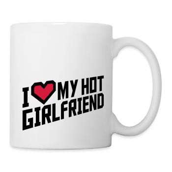 J’aime ma petite amie - Mug blanc - blanc - Droite