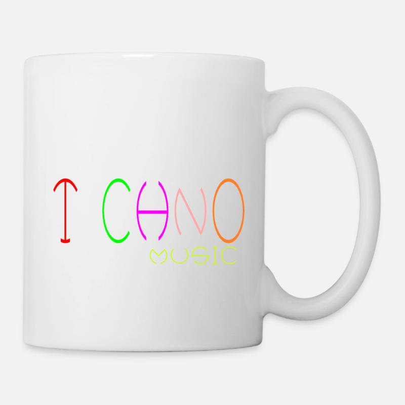 Techno-Musik - Tasse - Weiß