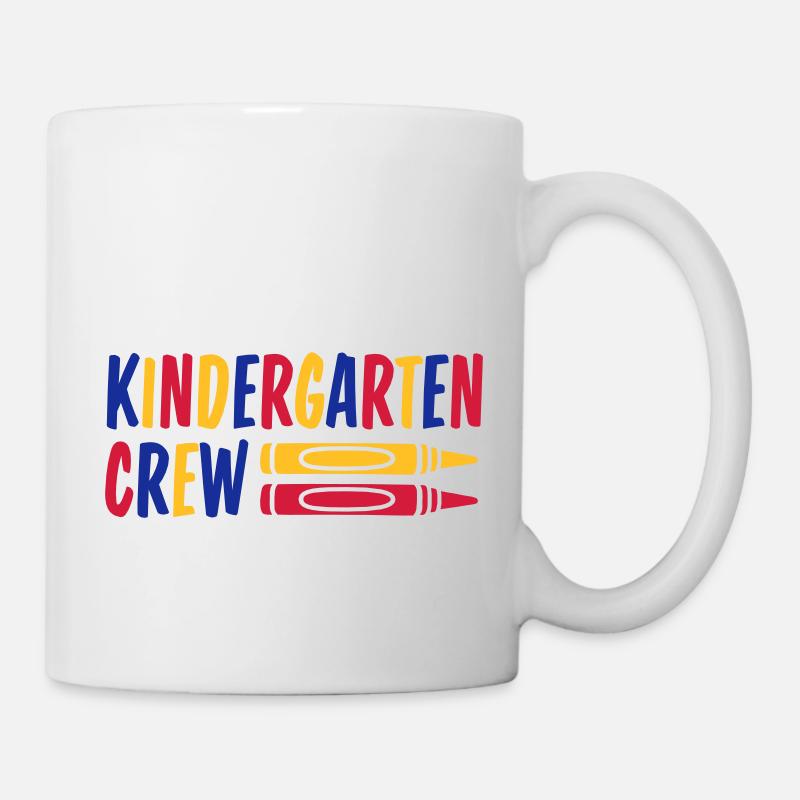 Wachsmalstift Kindergarten Crew Buntstift - Tasse - Weiß