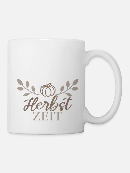 Herbstzeit - Tasse - Weiß