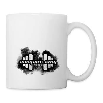 Logo Bodybuilding no pain no gain - Mug blanc - blanc - Droite