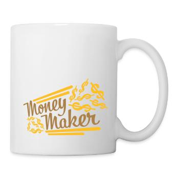 Selfmade Money Maker Dollar - Mug - white - Right