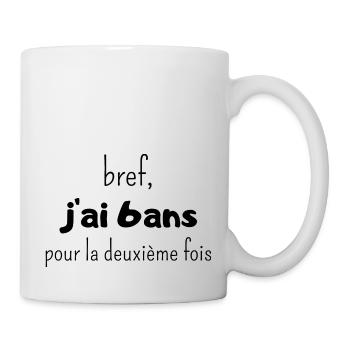bref j'ai un 6 ans pour la deuxième fois - Mug blanc - blanc - Droite
