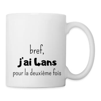 bref j'ai un 4 ans pour la deuxième fois - Mug blanc - blanc - Droite