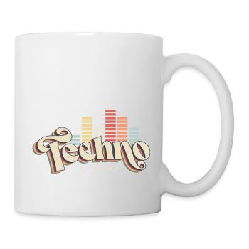 Techno - Tasse - Weiß - Rechts