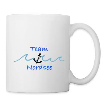 T- Shirt, Nordsee, Anker, Meer, Geschenkartikel - Tasse - Weiß - Rechts