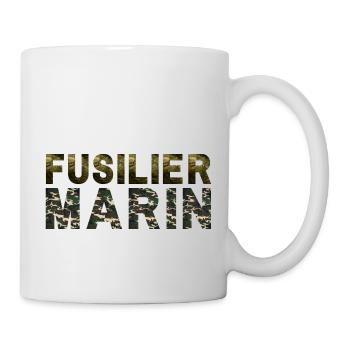 Fusiller Marin - Camouflage Double - Mug blanc - blanc - Droite