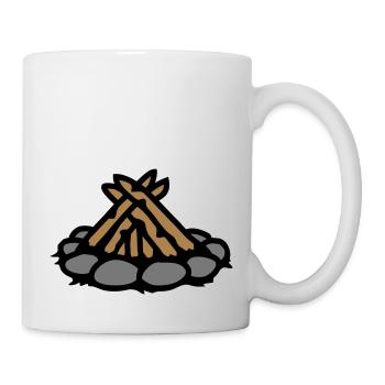 Feu de camp sans feu Camping - Mug blanc - blanc - Droite