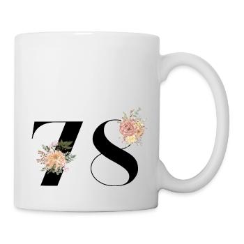 78th Anniversary Flowers (Gift of 78 years) - Mug - white - Right