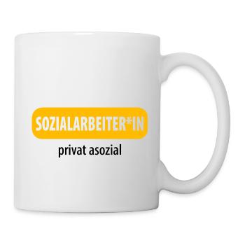 Soziale Arbeit - Tasse - Weiß - Rechts