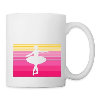 Ballet Dancer Dance Ballerina Sport Girl Femme - Mug blanc - blanc - Droite