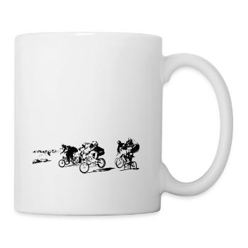 BMX-Rennen - Tasse - Weiß - Rechts