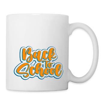 Schulstart Graffiti Kunst Schulanfang Style - Tasse - Weiß - Rechts