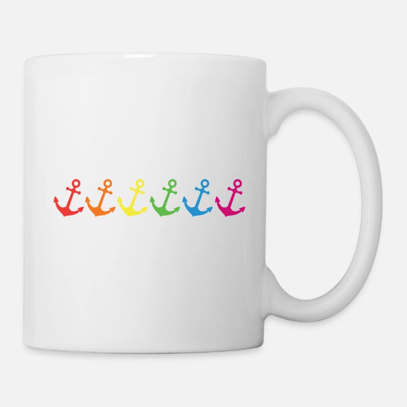 Anchor Rainbow - Mug - white