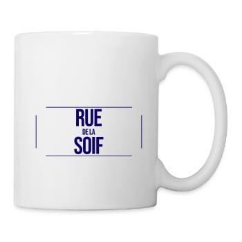 Rennes, rue de la soif - Mug blanc - blanc - Droite