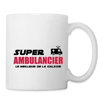 super ambulancier le meilleur de la galaxie - Mug blanc - blanc - Droite