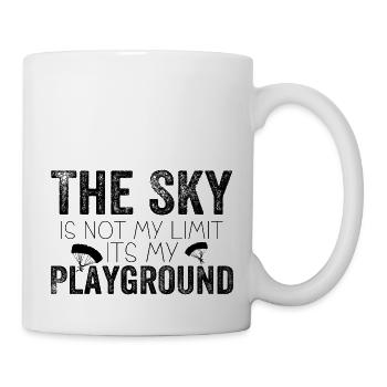 The sky is not my limit it's my playground - Mug - white - Right