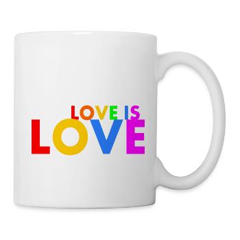Love is love - Tasse - Weiß - Rechts
