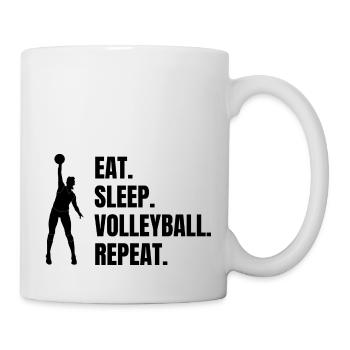 Volleyball Gift Beach Volleyball Volleyball Player - Mug - white - Right