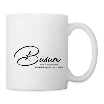 BÜSUM Wind ist erst, wenn die Schafe keine Locken - Tasse - Weiß - Rechts