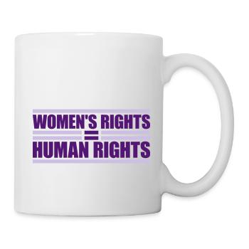 womens rights feminist quote - Mug - white - Right