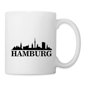 Silhouette de Hambourg - Mug blanc - blanc - Droite