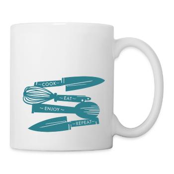 Love for cooking - Mug - white - Right