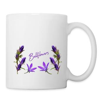 Bellflowers Bellflower purple flowers - Mug - white - Right